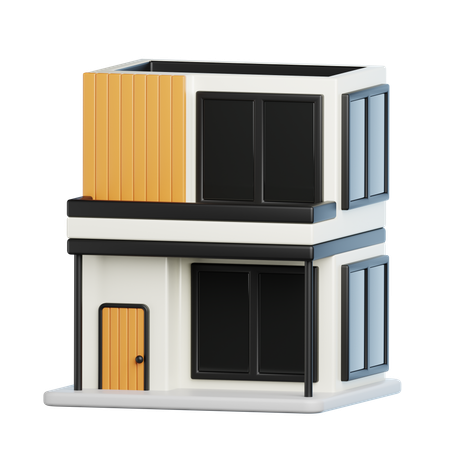 Construção de casas  3D Icon