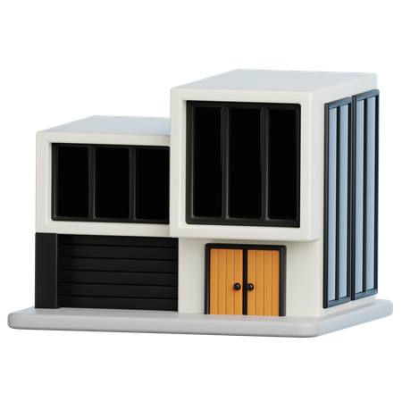 Construção de casas  3D Icon