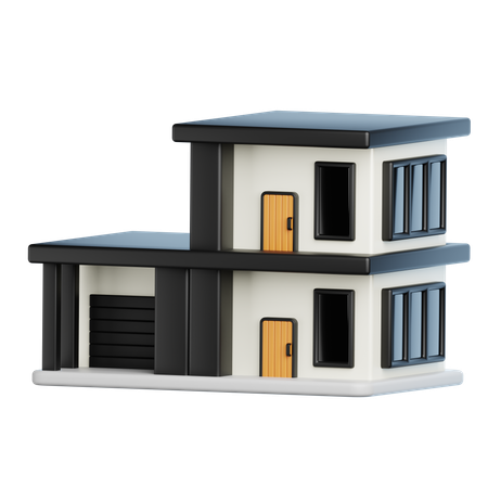 Construção de casas  3D Icon