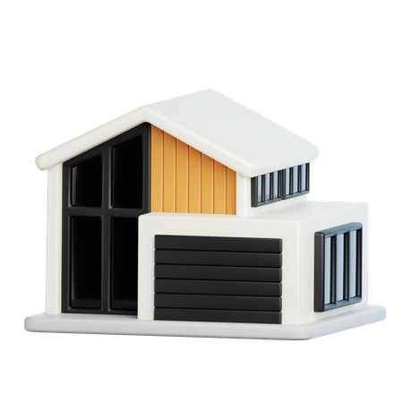 Construção de casas  3D Icon