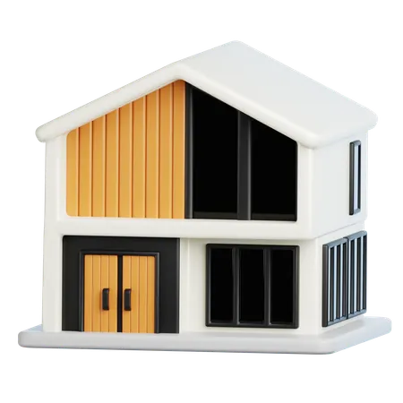 Construção de casas  3D Icon