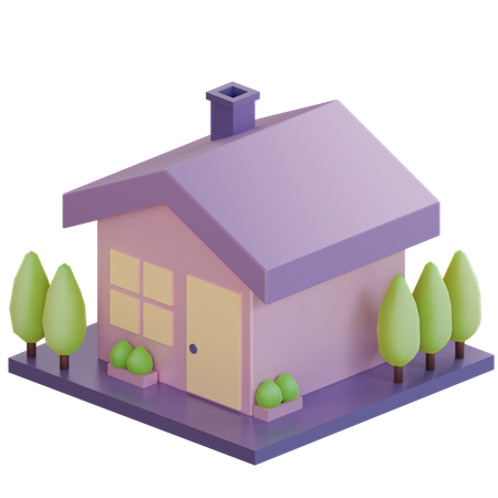 Construção de casas  3D Icon