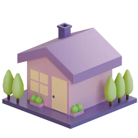 Construção de casas  3D Icon