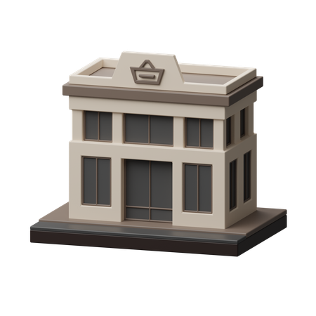 Edifício de loja  3D Icon