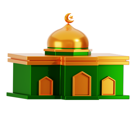 Construção de mesquita  3D Icon