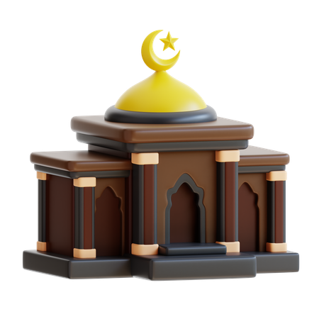 Construção de mesquita  3D Icon