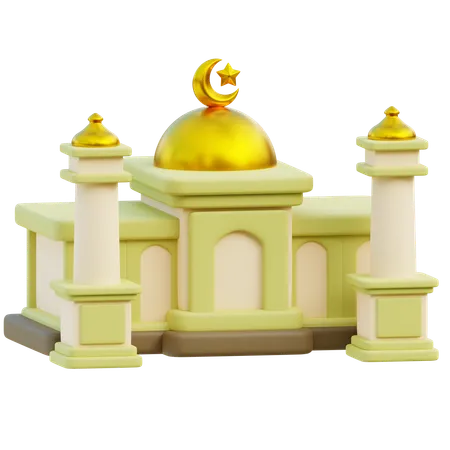 Construção de mesquita  3D Icon