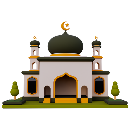 Construção de mesquita  3D Icon