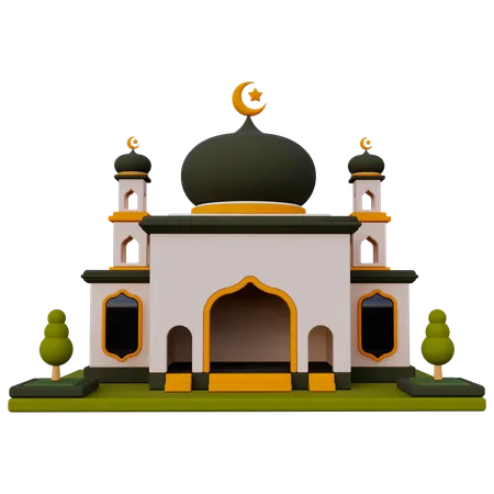 Construção de mesquita  3D Icon