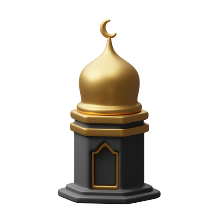 Construção de mesquita  3D Icon