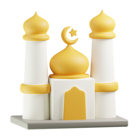 Construção de mesquita  3D Icon