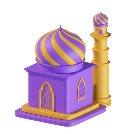 Construção de mesquita  3D Icon