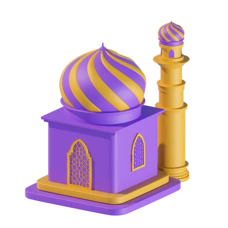 Construção de mesquita  3D Icon