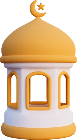 Construção de mesquita  3D Icon