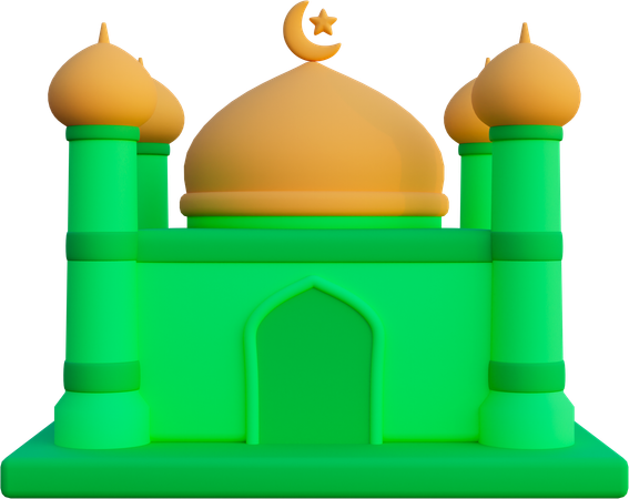 Construção de mesquita  3D Icon