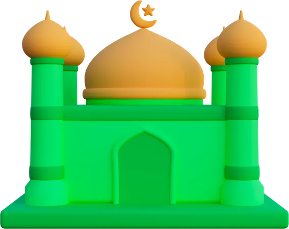 Construção de mesquita  3D Icon