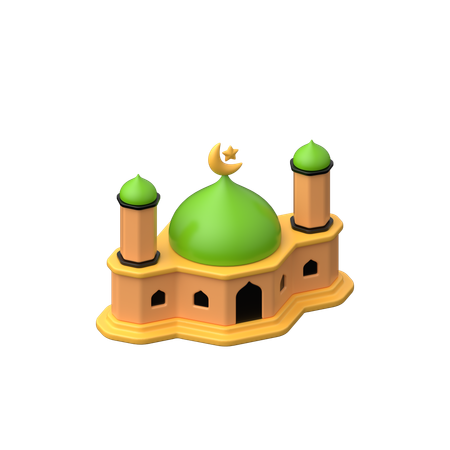 Construção de mesquita  3D Icon