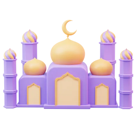 Construção de mesquita  3D Icon