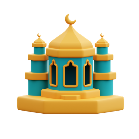 Construção de mesquita  3D Icon