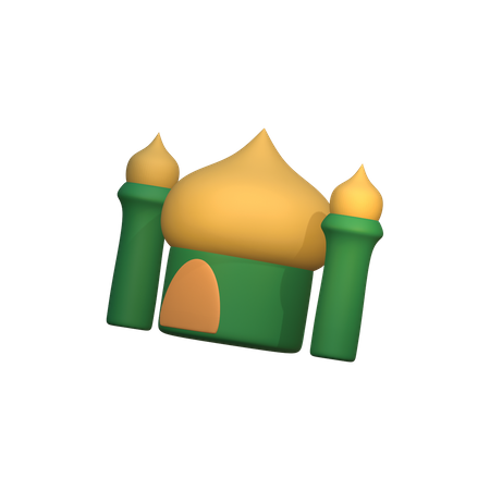 Construção de mesquita  3D Icon