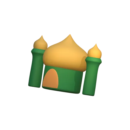 Construção de mesquita  3D Icon