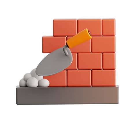 Construção de parede  3D Icon