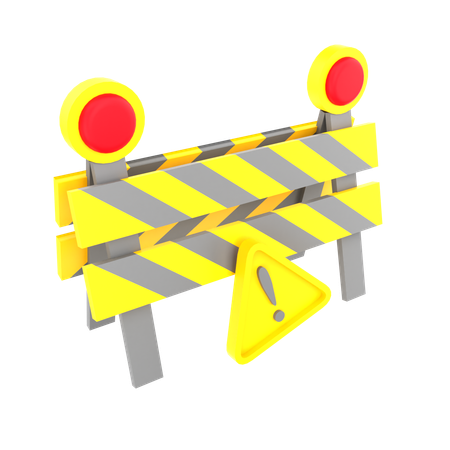 Construcción vial  3D Icon