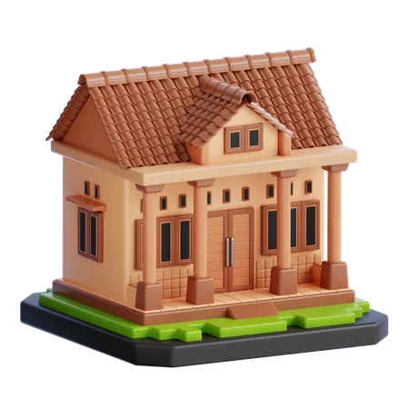 Construcción de casas  3D Icon