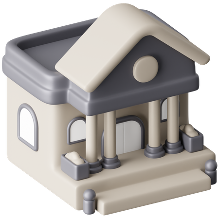 Construções do governo  3D Icon