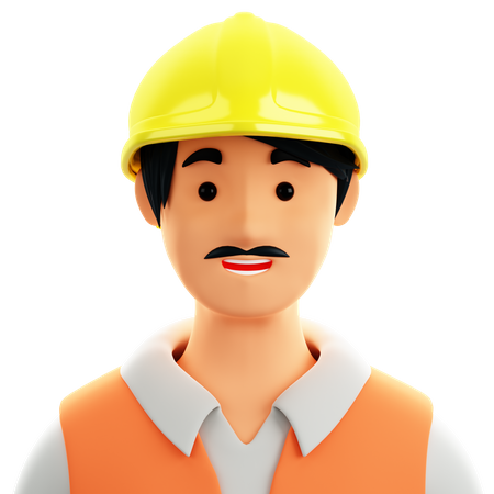 Constructeur, mâle  3D Icon
