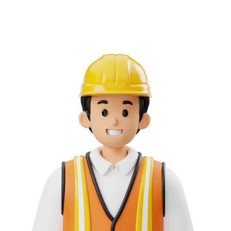Construction Avatar  3D Icon