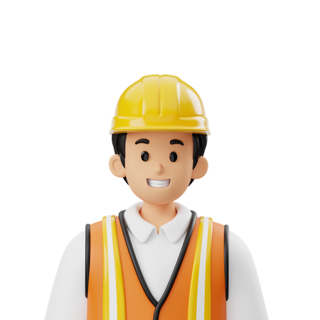 Construction Avatar  3D Icon