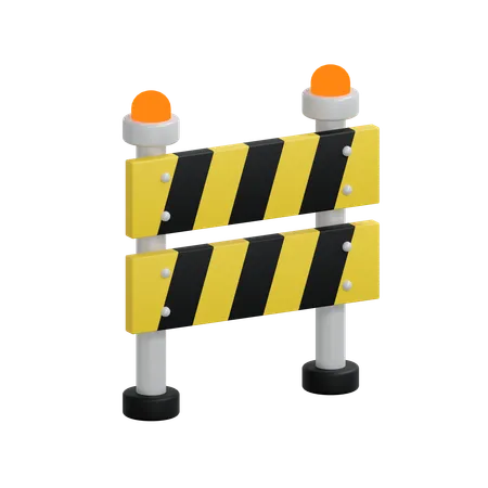 Barricade de construction  3D Icon