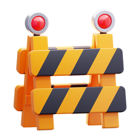 建設障壁  3D Icon