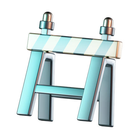 Barrière de construction  3D Icon
