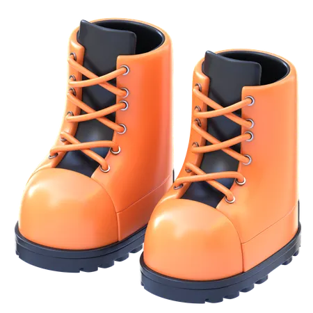 Construction Boots  3D Icon