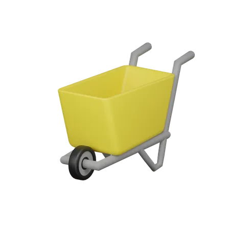 Construction Cart 3 D Icon 3D Icon