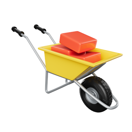 Construction Cart  3D Icon