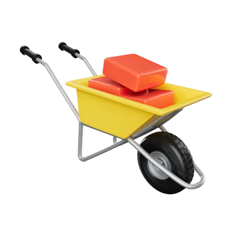 Construction Cart  3D Icon