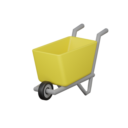 Construction Cart  3D Icon