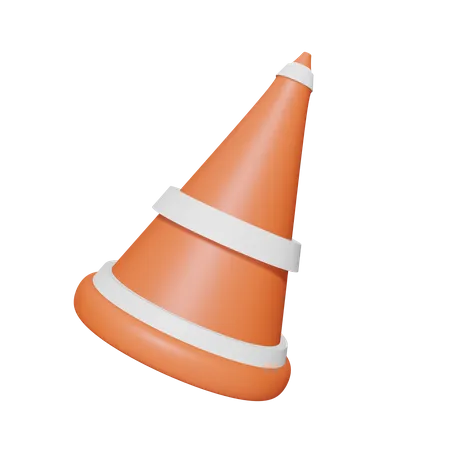 Construction Cone  3D Icon