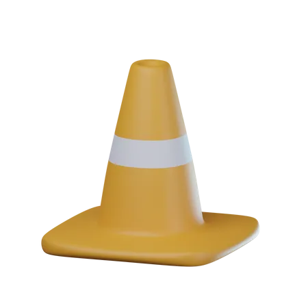 Construction Cone  3D Icon