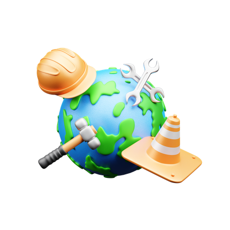 Construction Cone  3D Icon