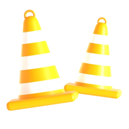 Construction Cone  3D Icon