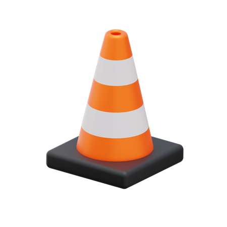 Construction Cone  3D Icon