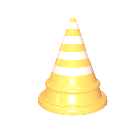 Construction Cone  3D Icon