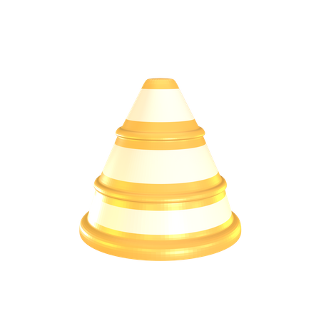 Construction Cone  3D Icon