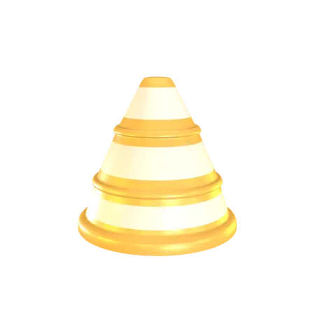 Construction Cone  3D Icon