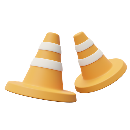 Construction Cone  3D Icon