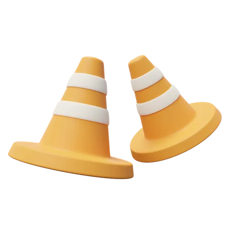 Construction Cone  3D Icon